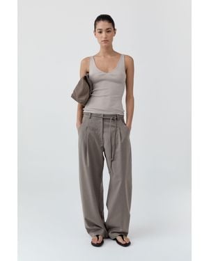 St. Agni Tailored Barrel Pants - Multicolor