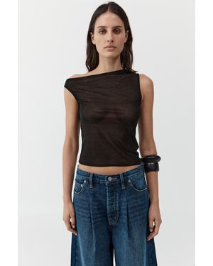 St. Agni Fine Jersey Asymm Top - Blue