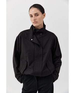 St. Agni Canvas Flight Jacket - Black