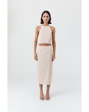 St. Agni Paper Taffeta Cocoon Top - White