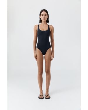 St. Agni Slim Scoop One Piece - Blue