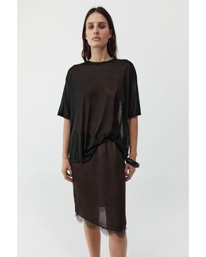 St. Agni Fine Jersey Relaxed Tee - Black