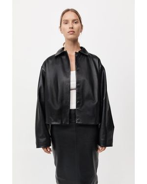 St. Agni Pre-Order: Cocoon Leather Jacket - Black