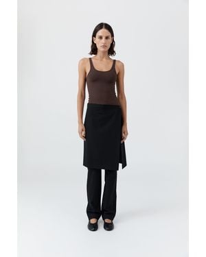 St. Agni Soft Jersey Slim Scoop Tank - Multicolour