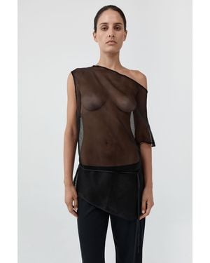 St. Agni Silk Mesh Mini Dress - Multicolour