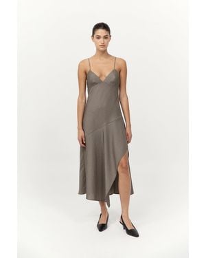 St. Agni Asymmetric Slip Dress - Multicolor