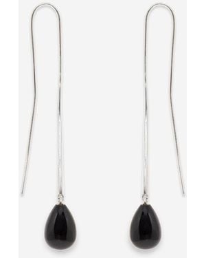 Nina Gordon Cusp Onyx Earrings - White