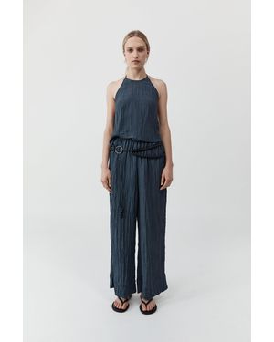 St. Agni Crinkle Relaxed Pants - Blue
