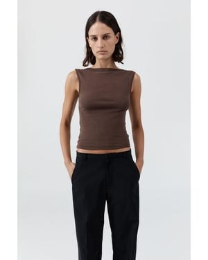 St. Agni Organic Cotton Ballerina Top - Blue