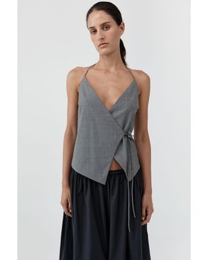 St. Agni Wool Rouleau Halter Top - Multicolour