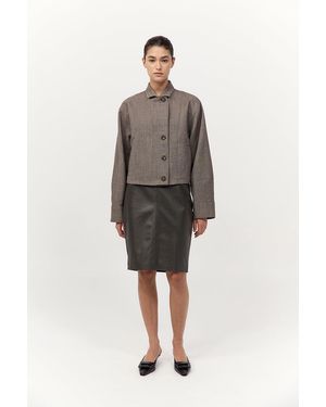 St. Agni Wool Cocoon Bomber - Grey