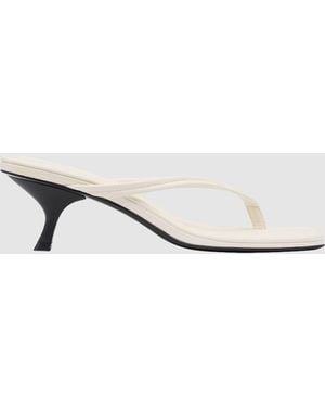 St. Agni Thong Detail Heel - White