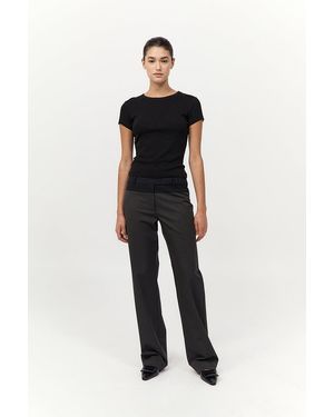 St. Agni 90S Splice Paneled Pants - Multicolor