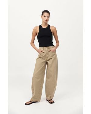 St. Agni Sculpted Knit Top - Natural