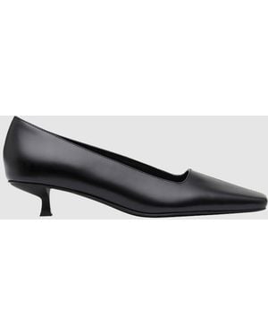 St. Agni Square Toe Pump - White