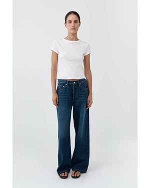 St. Agni Classic Mid Rise Jeans - Blue