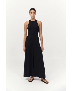 St. Agni Cut Away Maxi Dress - White