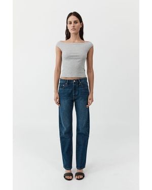 St. Agni 90S Straight Leg Jeans - Blue