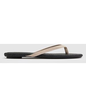 St. Agni Suede Woven Flip Flop - Multicolour