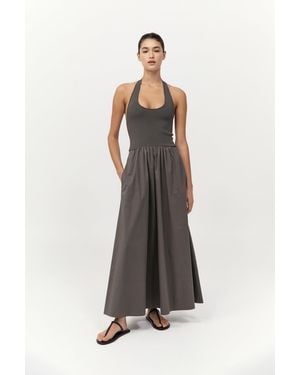 St. Agni Halter Gathered Dress - Multicolour