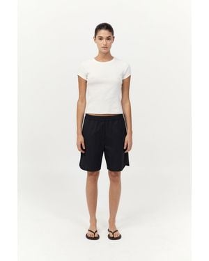 St. Agni Tailored Active Shorts - Natural