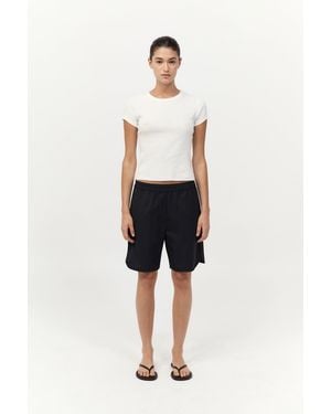 St. Agni Tailored Active Shorts - Natural
