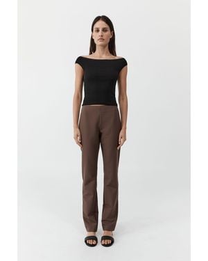 St. Agni Silk Canvas 90S Minimal Pants - Multicolor