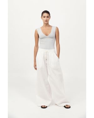St. Agni Everyday Drawstring Pants - White