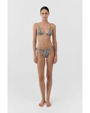 St. Agni Longline Triangle Bikini Top - Natural