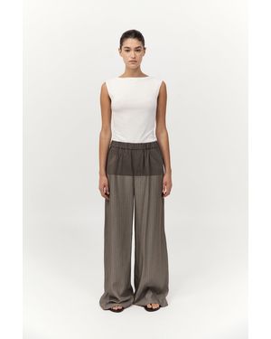 St. Agni Relaxed Splice Trousers - White