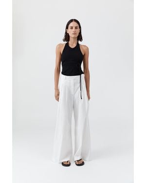St. Agni Adjustable Palazzo Trousers - White