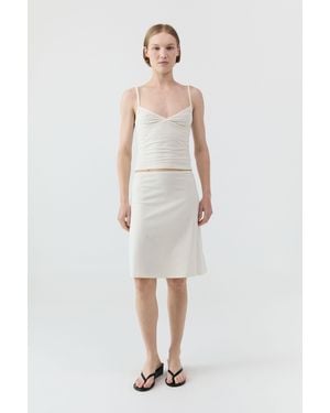 St. Agni Pointelle Skirt - White