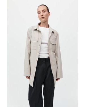 St. Agni Utility Shirt Jacket - White