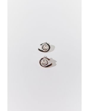 BELEN KROL Curva Spiral Earring - Blue