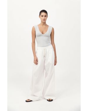St. Agni 90S Cupro Top - White