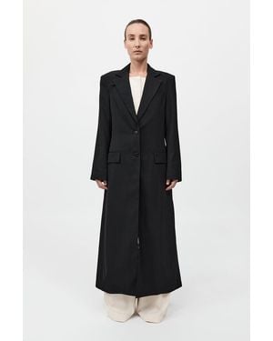 St. Agni Tailored Maxi Coat - Black
