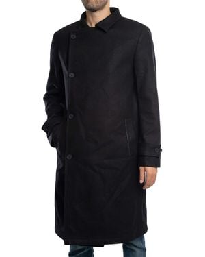 Ted Baker Radford Wool Wrap Funnel Coat - Black