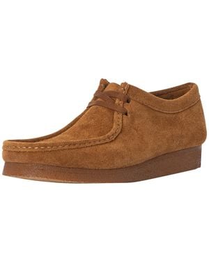 Clarks Wallabee Suede Shoes - Brown