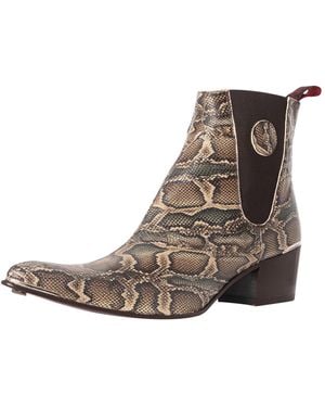 Jeffery West Leather Chelsea Boots - Brown