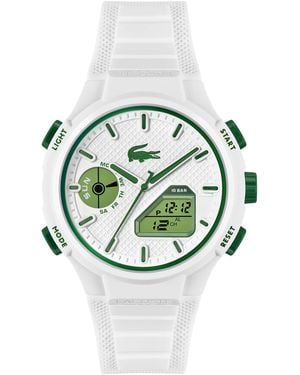 Lacoste Lc33 White Hybrid Dial Watch - Green