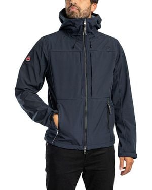 Superdry Hooded Softshell Trekker Jacket - Blue