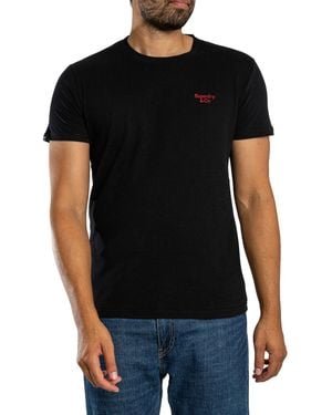 Superdry Essential Serif Logo T-Shirt - Black