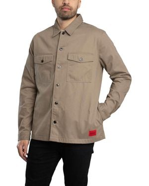 HUGO Enalu Overshirt - Natural