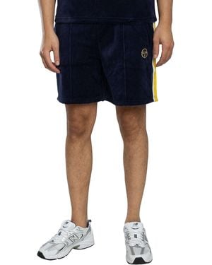 Sergio Tacchini Monte Velour Sweat Shorts - Blue