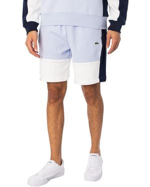 Lacoste Logo Organic Cotton Sweat Shorts - Blue