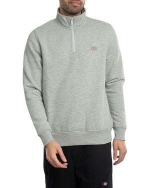 Dickies Oakport Quarter Zip Sweatshirt - Grey