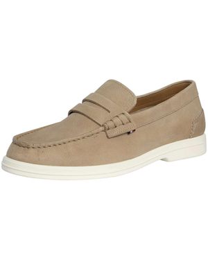 Tommy Hilfiger Nubuck Loafers - Natural