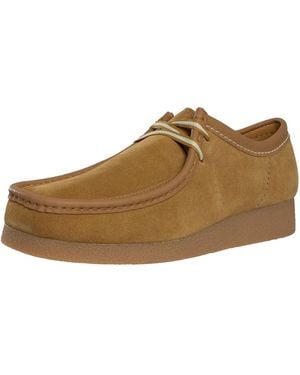 Clarks Wallabee Evo Suede Shoes - Brown