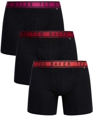 Ted Baker 3 Pack Boxer Briefs - Black