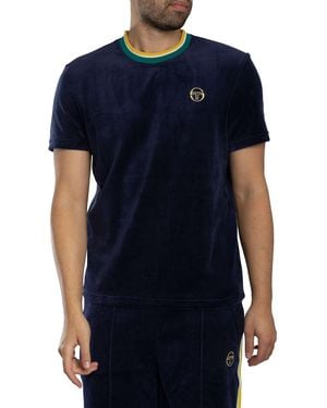 Sergio Tacchini Monte Velour T-shirt - Blue